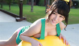 Japanese Superhuman Woman Imano Annan Swimming Pond Kiyoaki Photo 16P
