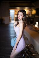 [MyGirl Biyeki] Vol.593_ Goddess Rikika Carina Hangzhou Travel Beat Purple Hanging Half 撩撩 丝诱诱诱裙撩讹诱诱诱