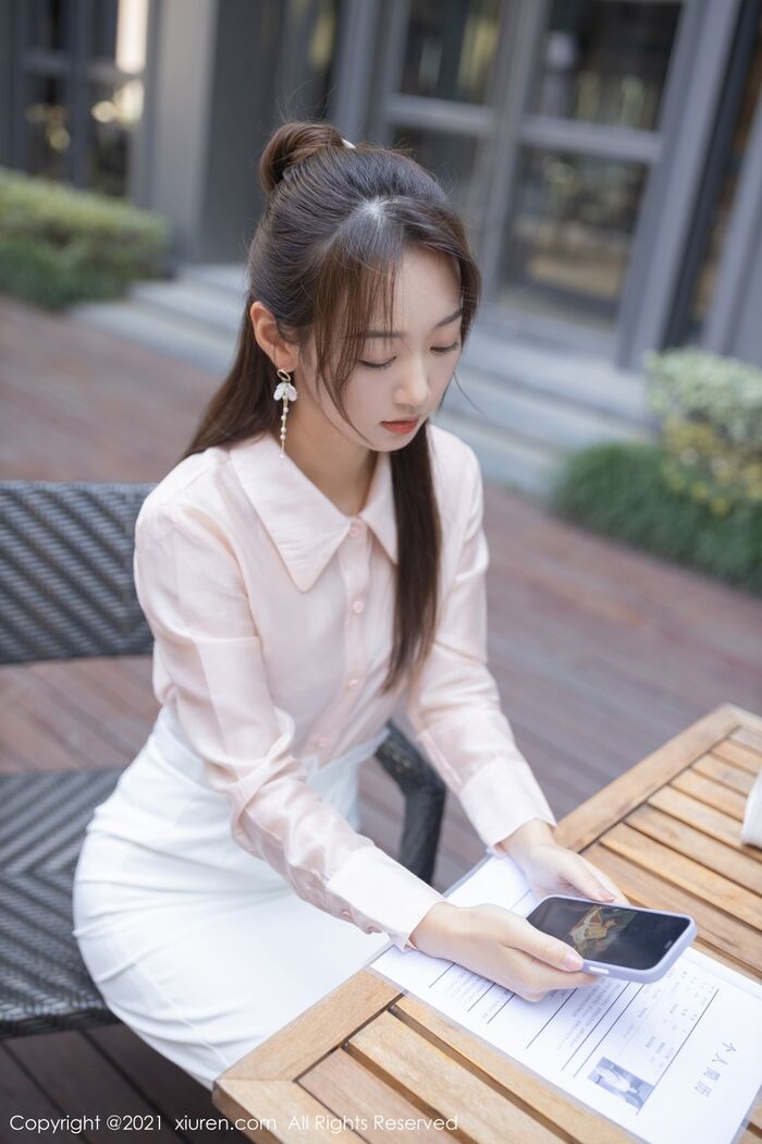 XiuRen No.4045_Imitation Special Tang Anshan Private Eruptive Powder Color 1st Handing White Short-Handed White Short-And-Half Dehide Beauty Material 90P 10th image