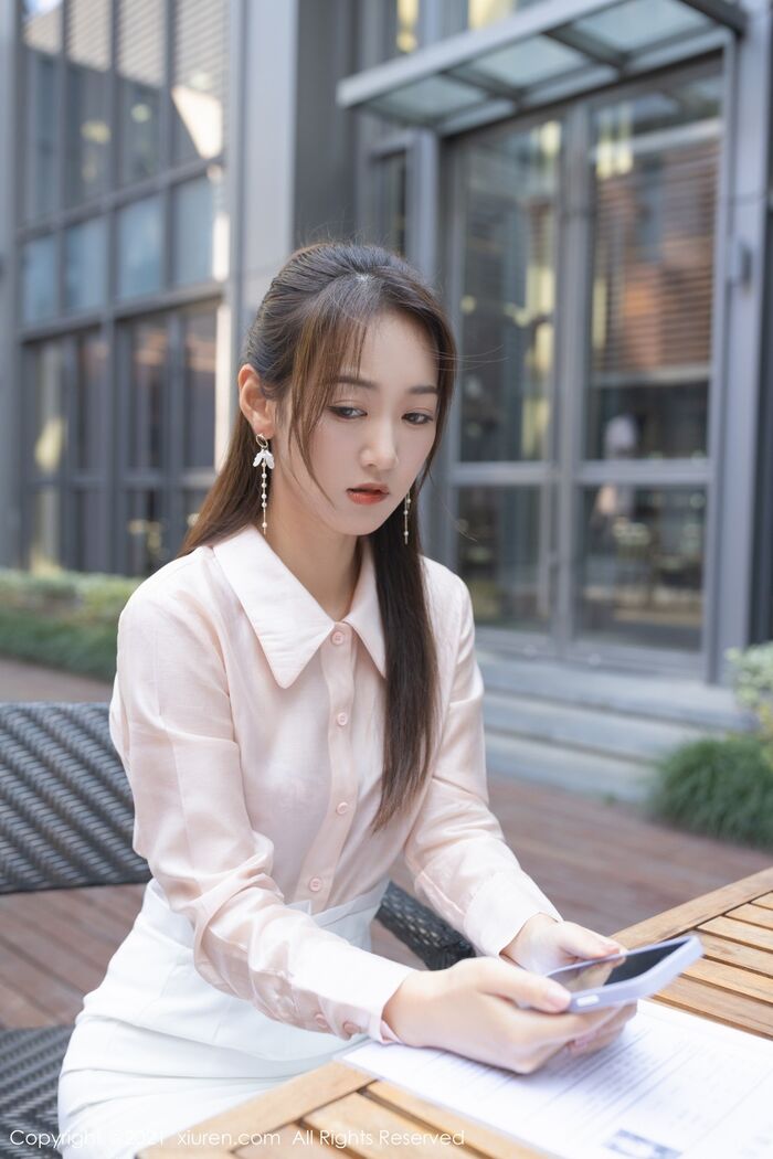 XiuRen No.4045_Imitation Special Tang Anshan Private Eruptive Powder Color 1st Handing White Short-Handed White Short-And-Half Dehide Beauty Material 90P 11th image