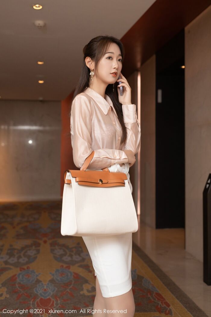 XiuRen No.4045_Imitation Special Tang Anshan Private Eruptive Powder Color 1st Handing White Short-Handed White Short-And-Half Dehide Beauty Material 90P 16th image