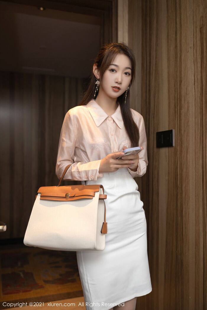 XiuRen No.4045_Imitation Special Tang Anshan Private Eruptive Powder Color 1st Handing White Short-Handed White Short-And-Half Dehide Beauty Material 90P 21th image