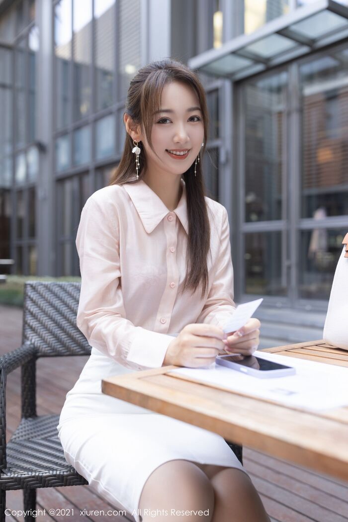 XiuRen No.4045_Imitation Special Tang Anshan Private Eruptive Powder Color 1st Handing White Short-Handed White Short-And-Half Dehide Beauty Material 90P 6th image