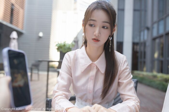 XiuRen No.4045_Imitation Special Tang Anshan Private Eruptive Powder Color 1st Handing White Short-Handed White Short-And-Half Dehide Beauty Material 90P 9th image