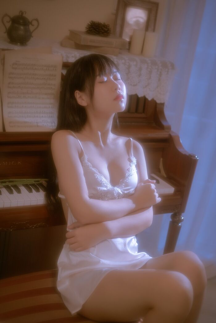 43P Photo of Amitsu Beautiful Girl Sprouts o0 Private Cell Owner's White Buds Low Chest Hanging Hidehaku Hakuba skin skin 43P 10th image