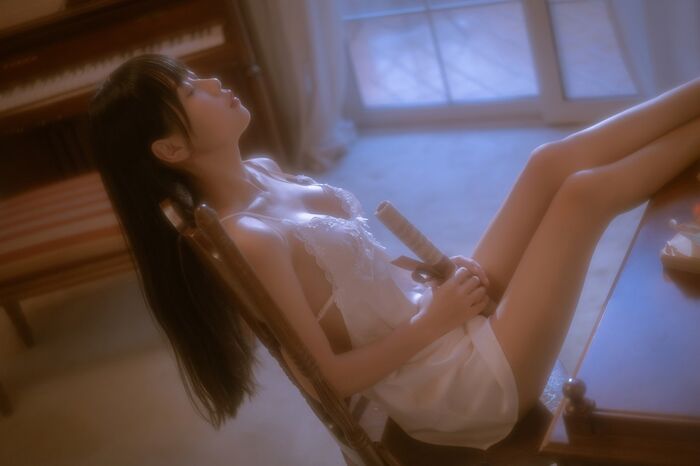 43P Photo of Amitsu Beautiful Girl Sprouts o0 Private Cell Owner's White Buds Low Chest Hanging Hidehaku Hakuba skin skin 43P 15th image