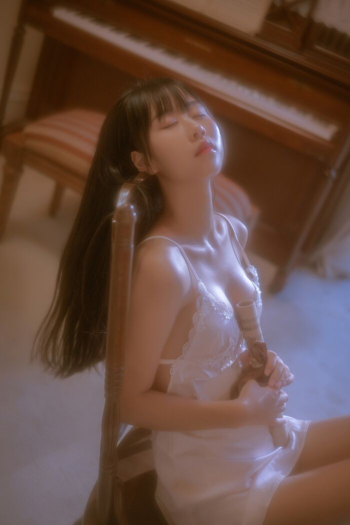 43P Photo of Amitsu Beautiful Girl Sprouts o0 Private Cell Owner's White Buds Low Chest Hanging Hidehaku Hakuba skin skin 43P 17th image
