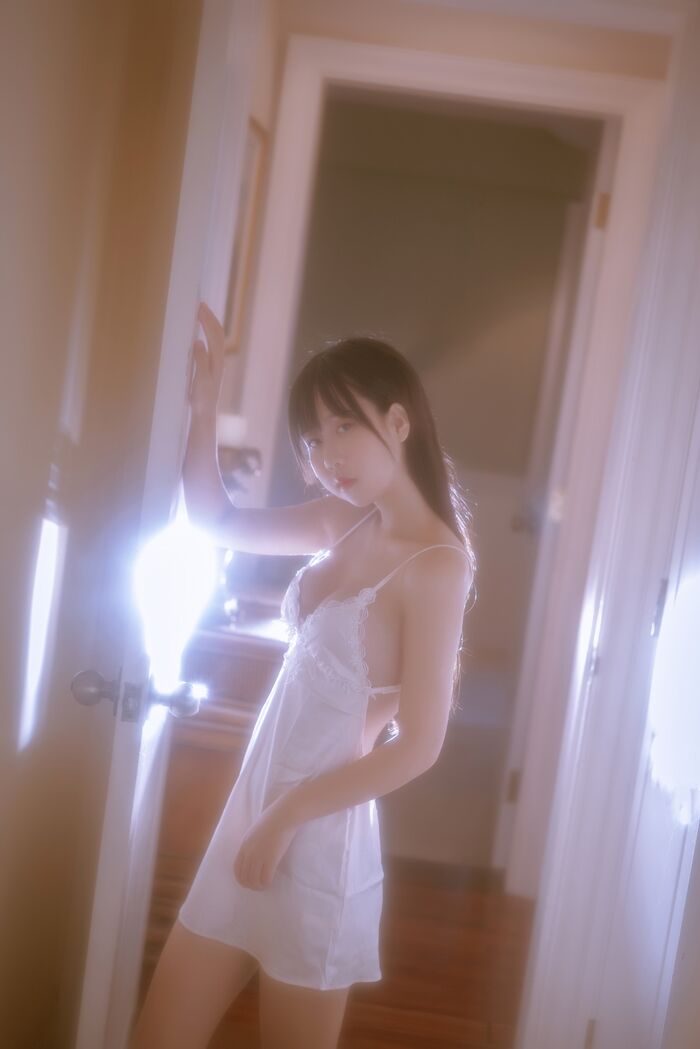 43P Photo of Amitsu Beautiful Girl Sprouts o0 Private Cell Owner's White Buds Low Chest Hanging Hidehaku Hakuba skin skin 43P 19th image