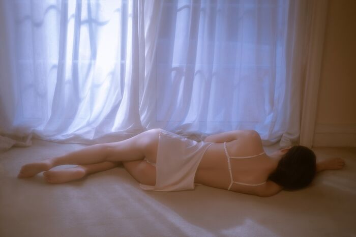 43P Photo of Amitsu Beautiful Girl Sprouts o0 Private Cell Owner's White Buds Low Chest Hanging Hidehaku Hakuba skin skin 43P 24th image