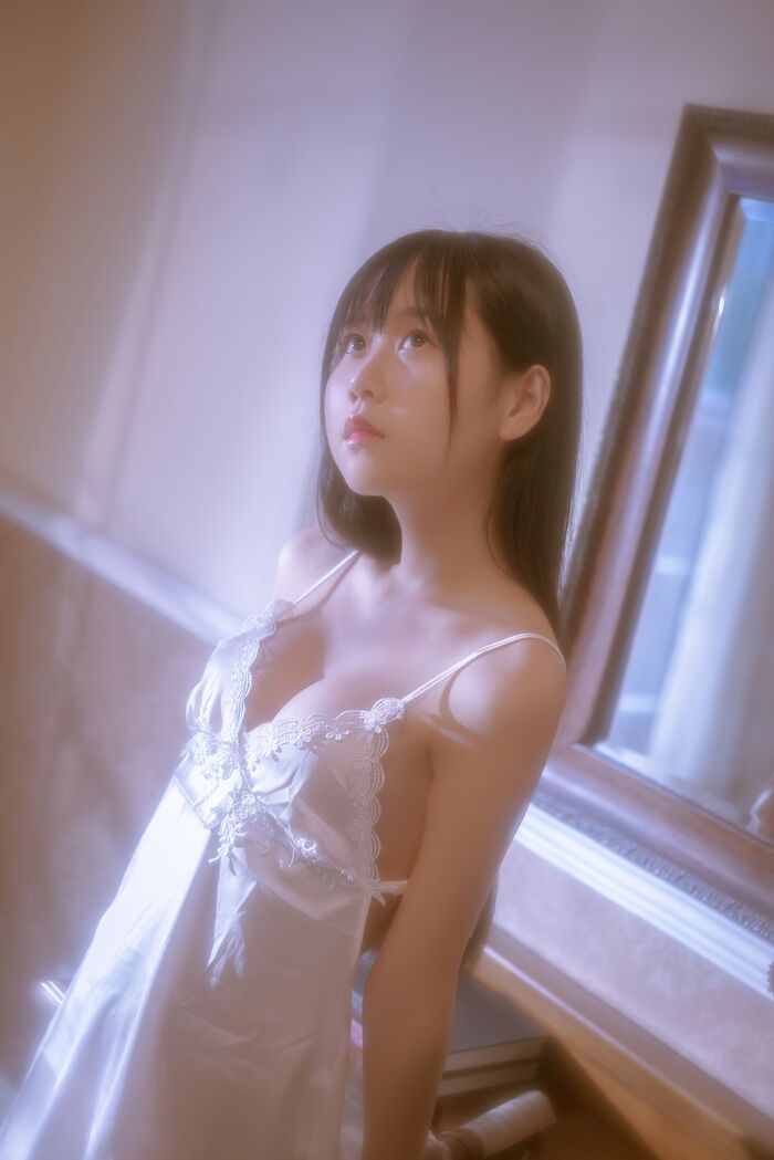 43P Photo of Amitsu Beautiful Girl Sprouts o0 Private Cell Owner's White Buds Low Chest Hanging Hidehaku Hakuba skin skin 43P 33th image