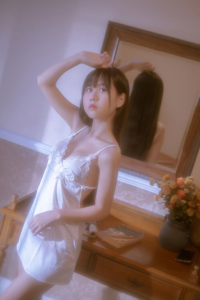 43P Photo of Amitsu Beautiful Girl Sprouts o0 Private Cell Owner's White Buds Low Chest Hanging Hidehaku Hakuba skin skin 43P 34th image