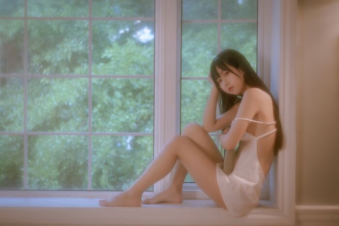 43P Photo of Amitsu Beautiful Girl Sprouts o0 Private Cell Owner's White Buds Low Chest Hanging Hidehaku Hakuba skin skin 43P 37th image
