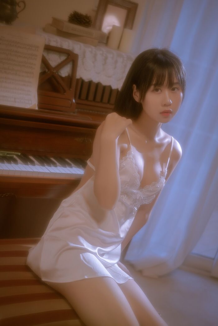 43P Photo of Amitsu Beautiful Girl Sprouts o0 Private Cell Owner's White Buds Low Chest Hanging Hidehaku Hakuba skin skin 43P 7th image