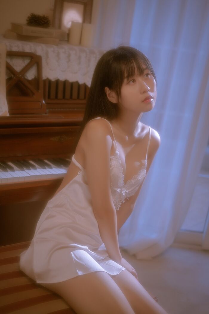 43P Photo of Amitsu Beautiful Girl Sprouts o0 Private Cell Owner's White Buds Low Chest Hanging Hidehaku Hakuba skin skin 43P 8th image