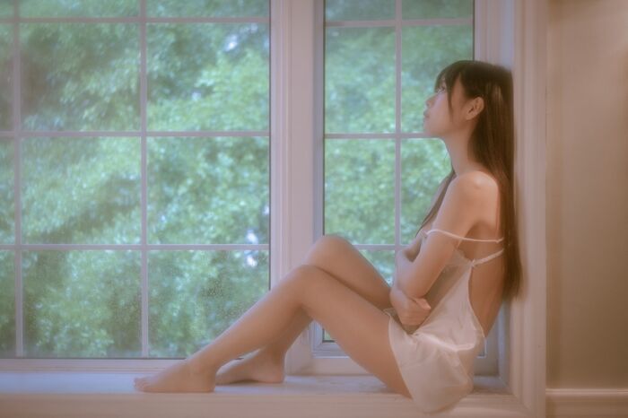 43P Photo of Amitsu Beautiful Girl Sprouts o0 Private Cell Owner's White Buds Low Chest Hanging Hidehaku Hakuba skin skin 43P 9th image