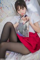 [Sugar Film] Vol.319_ white short sleeves 衬 beauty private wife sexual feeling short 10000 short ness of the Vol.319_ white ying 23P