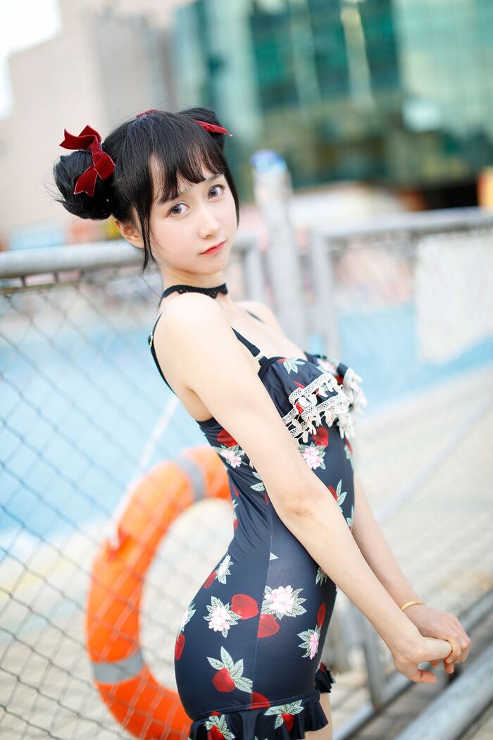 [Sugar Film] Vol.239_ Grass Robe Beautiful Girl Gaigai Swimming Pond Hidehaku Hakuba BirthIng Photo 40P 15th image