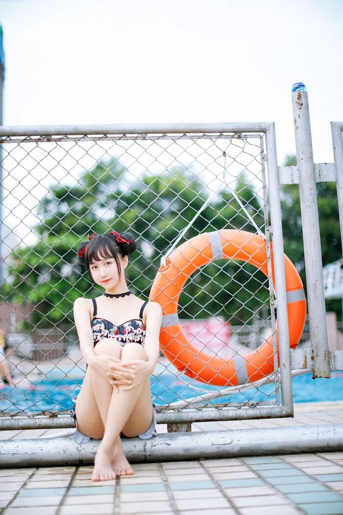 [Sugar Film] Vol.239_ Grass Robe Beautiful Girl Gaigai Swimming Pond Hidehaku Hakuba BirthIng Photo 40P 18th image