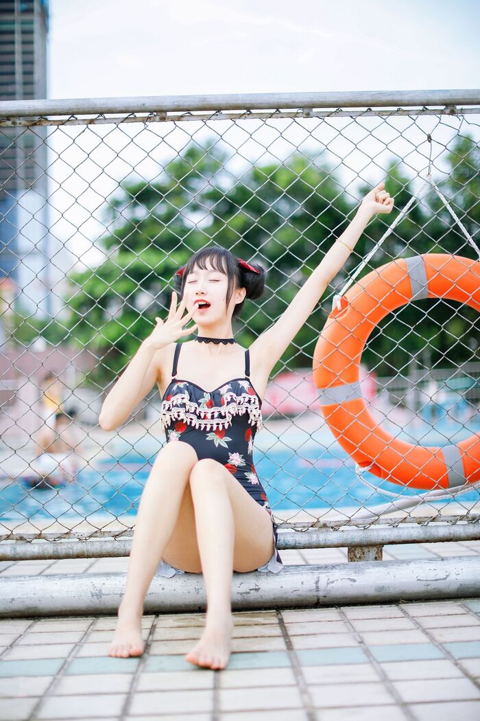 [Sugar Film] Vol.239_ Grass Robe Beautiful Girl Gaigai Swimming Pond Hidehaku Hakuba BirthIng Photo 40P 19th image