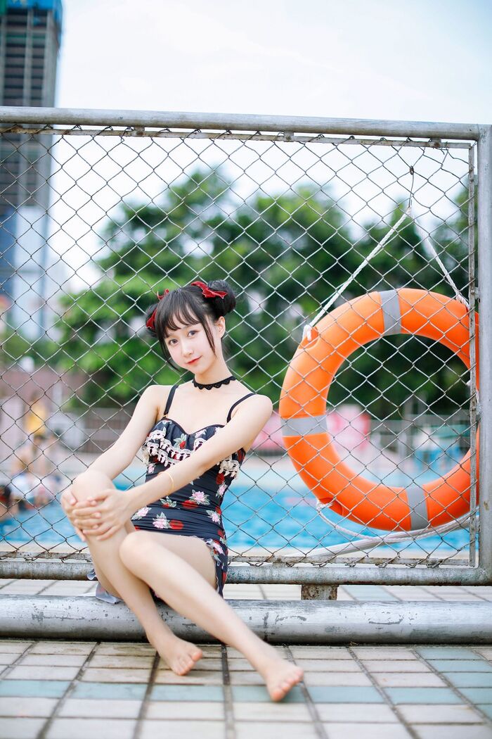 [Sugar Film] Vol.239_ Grass Robe Beautiful Girl Gaigai Swimming Pond Hidehaku Hakuba BirthIng Photo 40P 20th image