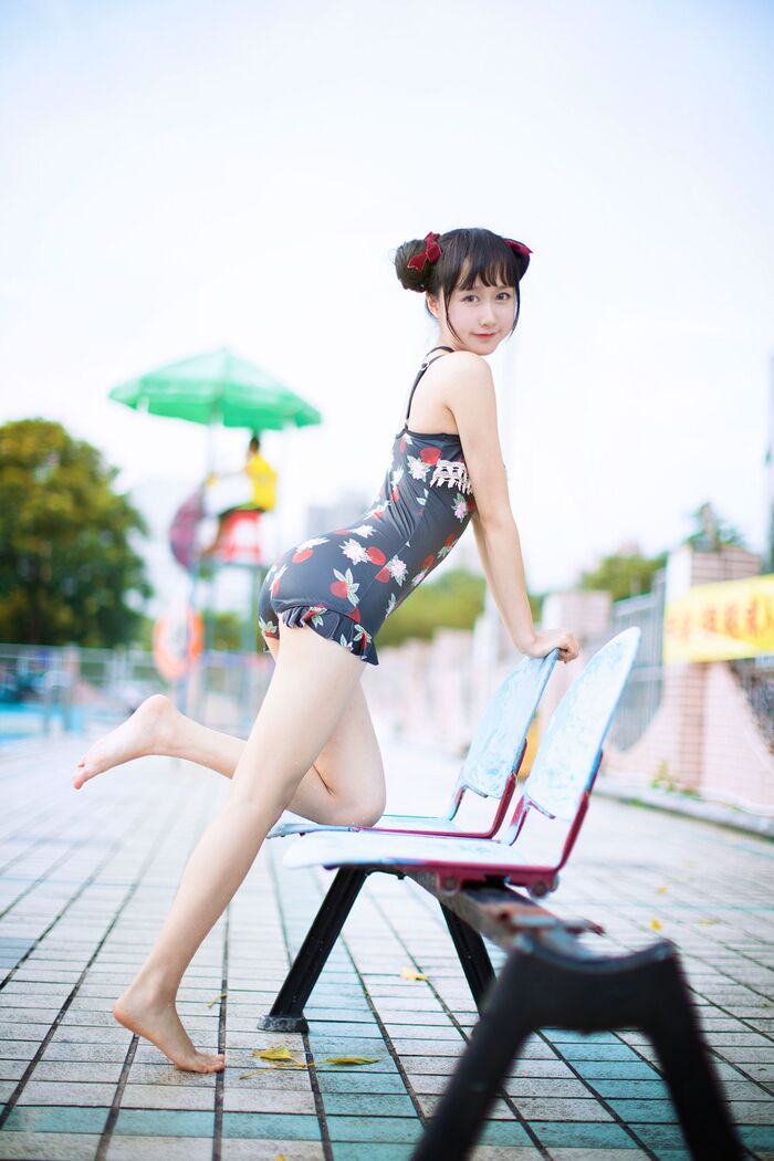 [Sugar Film] Vol.239_ Grass Robe Beautiful Girl Gaigai Swimming Pond Hidehaku Hakuba BirthIng Photo 40P 29th image