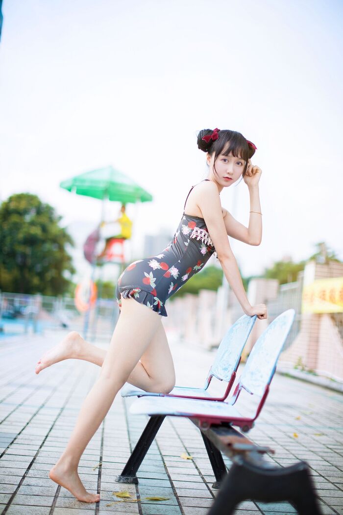 [Sugar Film] Vol.239_ Grass Robe Beautiful Girl Gaigai Swimming Pond Hidehaku Hakuba BirthIng Photo 40P 30th image