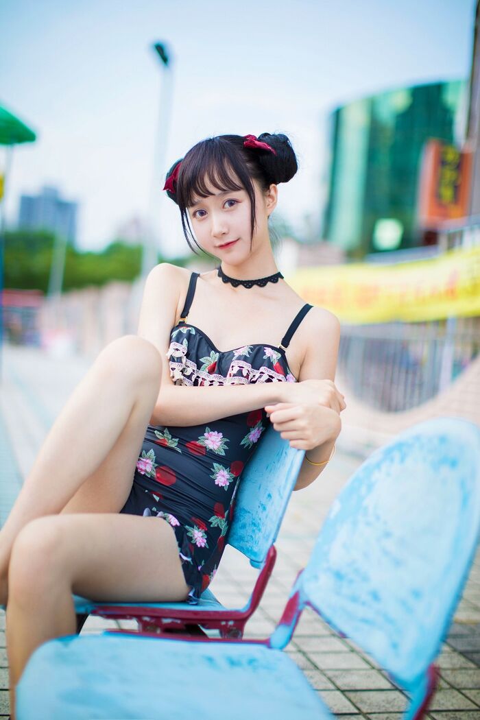 [Sugar Film] Vol.239_ Grass Robe Beautiful Girl Gaigai Swimming Pond Hidehaku Hakuba BirthIng Photo 40P 34th image