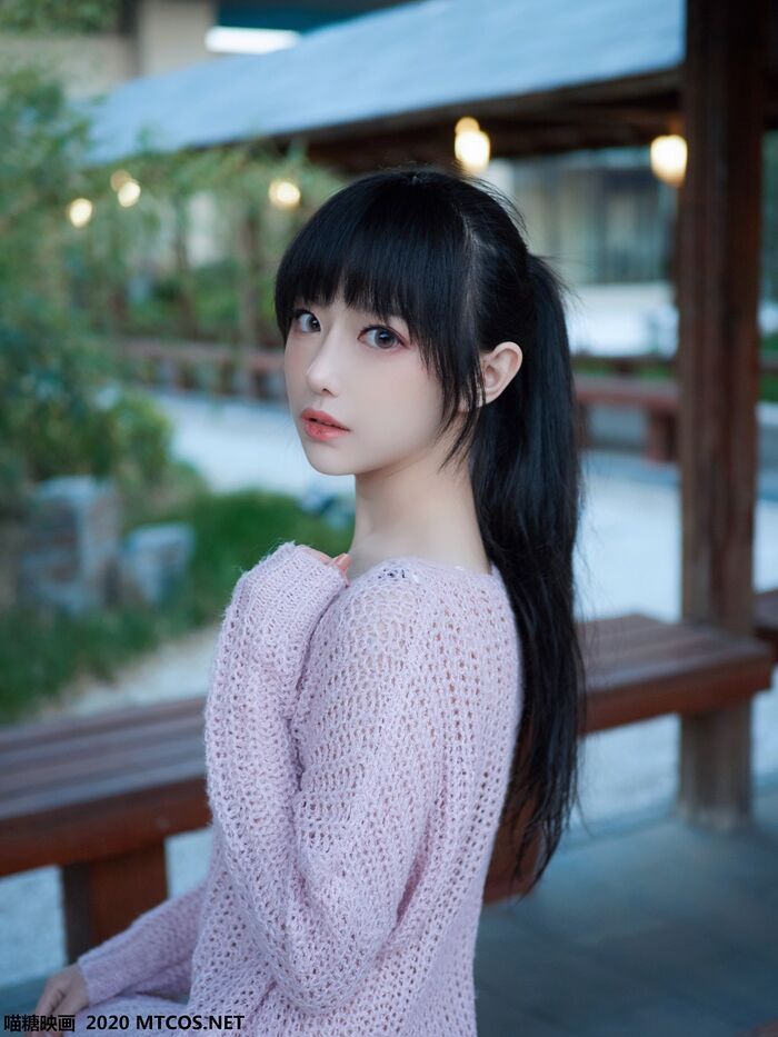 [Sugar Film] Vol.147_ 靓丽 Small beauty woman feeling white body swimming dress + powdered coat hides beauty material biming photo 25P 19th image