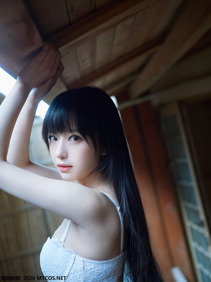 [Sugar Film] Vol.147_ 靓丽 Small beauty woman feeling white body swimming dress + powdered coat hides beauty material biming photo 25P 6th image