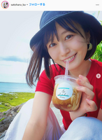 Highly educated idol Haruka Sato, swimsuit gravure image is too sexy! Fans delight in flash bikini off shot!