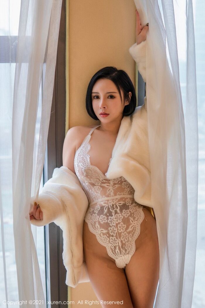 XiuRen 3138th term_MilkY coral coral private cell white 缕 air-queer body clothing distribution 49P 15th image