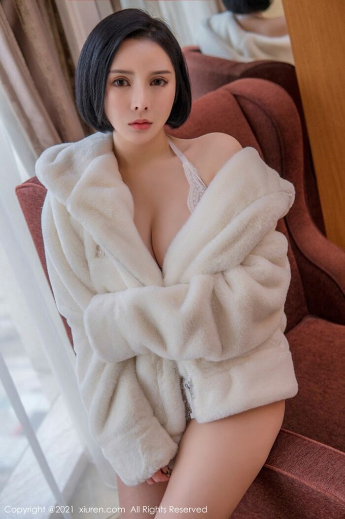 XiuRen 3138th term_MilkY coral coral private cell white 缕 air-queer body clothing distribution 49P 4th image