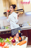 [Goddess Toutiao Kojo] No.614_ 嫩冯娇 娇 house erogenous white coat short 裙 beauty kitchen girl refreshing stray photo 23P