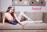 [Goddess Toutiao Kojo] No.496_ 嫩 瑰丽Hai-Hai Uniform + Private House-style InnerWear Complete Pictures 27P