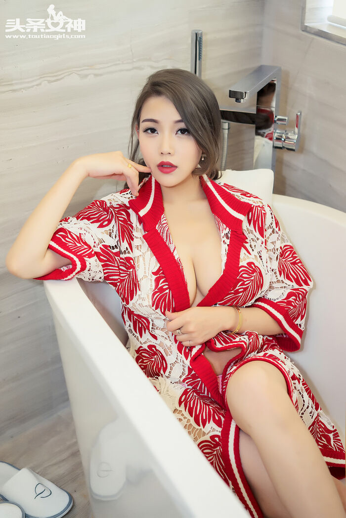 [Toutiao头条女神]No.028_嫩模阳阳浴缸里的巨乳女帝撩人诱惑写真44P 17th image