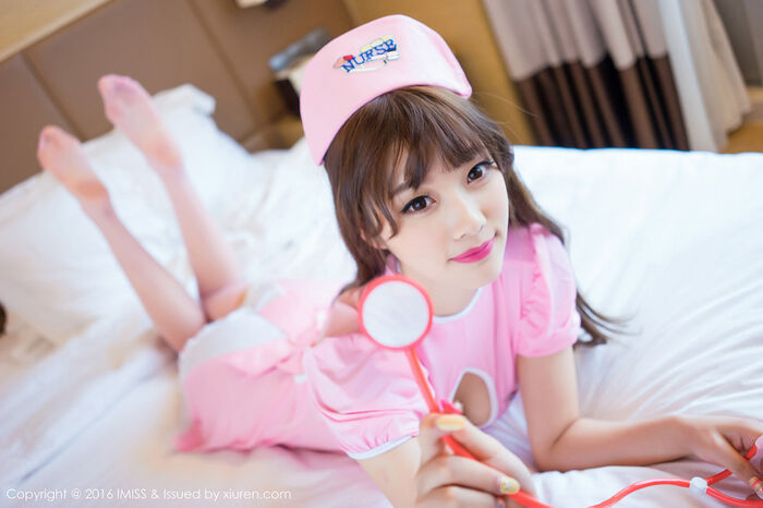 [IMISS Honeysha] Vol.093_嫩模Sugar 小甜心CC 护士主题红色透明丝袜性感lost person Photo 50P 46th image