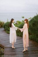 XiuRen第2444期_Two大神王雨纯与妲己_Toxic三亚旅beat合集户外情趣内衣诱惑Photo 55P