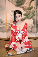 [MiStar Enchantment] Vol.210_嫩模谢芷馨Sindy Hokkaido 旅拍娇艳红色和服半露豪milk诱惑Photo 43P
