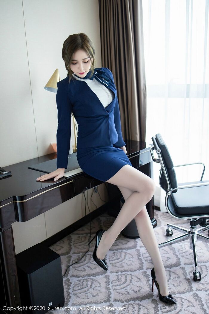 XiuRen 2221st Term_Goddess Lamina Meat Nori Uniform Semi-DewyIng Spirited Aerial Clothing 51P 13th image