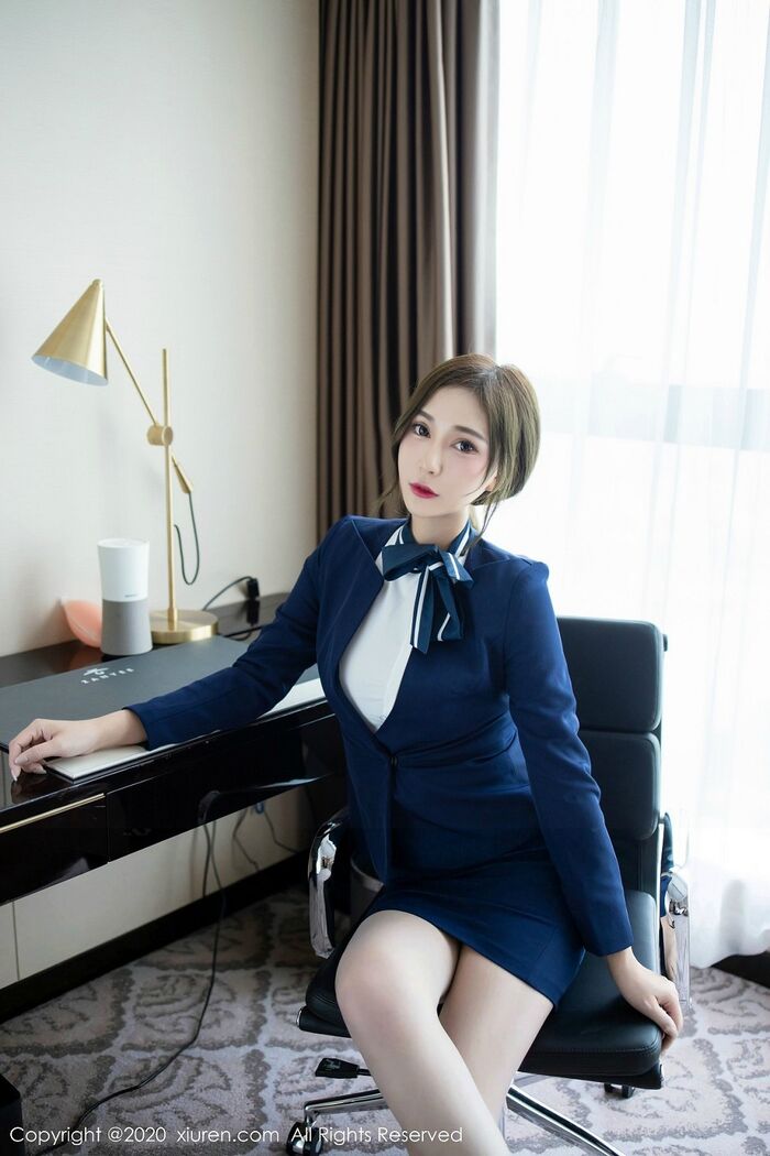 XiuRen 2221st Term_Goddess Lamina Meat Nori Uniform Semi-DewyIng Spirited Aerial Clothing 51P 16th image