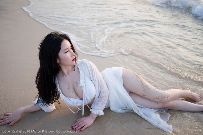 [MiStar Enchantment] Vol.106_于姬 Una 兰卡威旅beat海边沙滩白薄纱裙秀豪milk Photo 50P 10th image