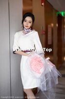 XiuRen第4963Period_Goddess Wang 馨瑶yanni 白连衣短裙露红色内衣配原色丝袜诱惑Photo 71P