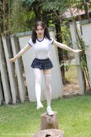 [MFStar Mikoto Academy] Vol.305_嫩模protein糕Cake 三亚旅beat泳池经典JK 服饰秀火辣身材诱惑Photo 40P