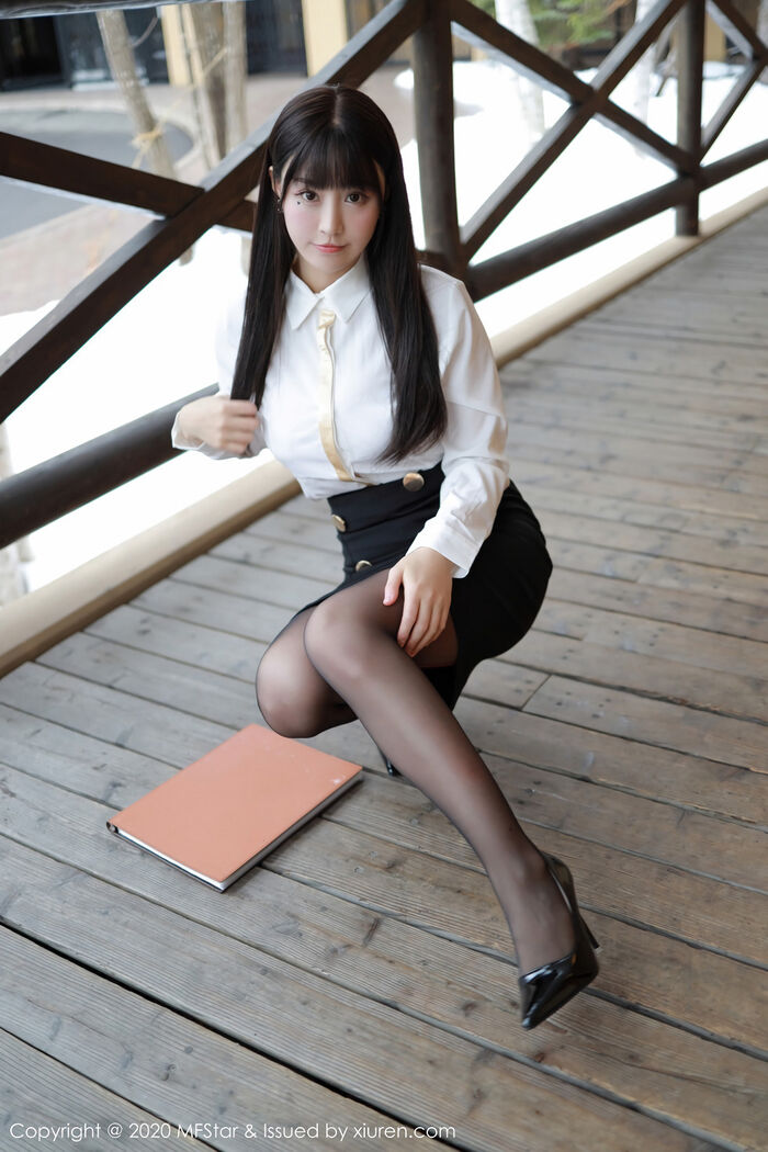 [MFStar Mikoto Academy] Vol.267_嫩模朱可儿Hokkaido Travel Beat Sake Shop 经理主题黑丝uniform诱惑Photo 70P 12th image