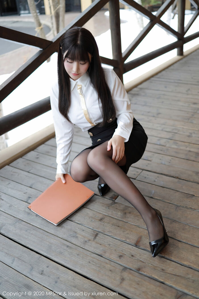 [MFStar Mikoto Academy] Vol.267_嫩模朱可儿Hokkaido Travel Beat Sake Shop 经理主题黑丝uniform诱惑Photo 70P 13th image
