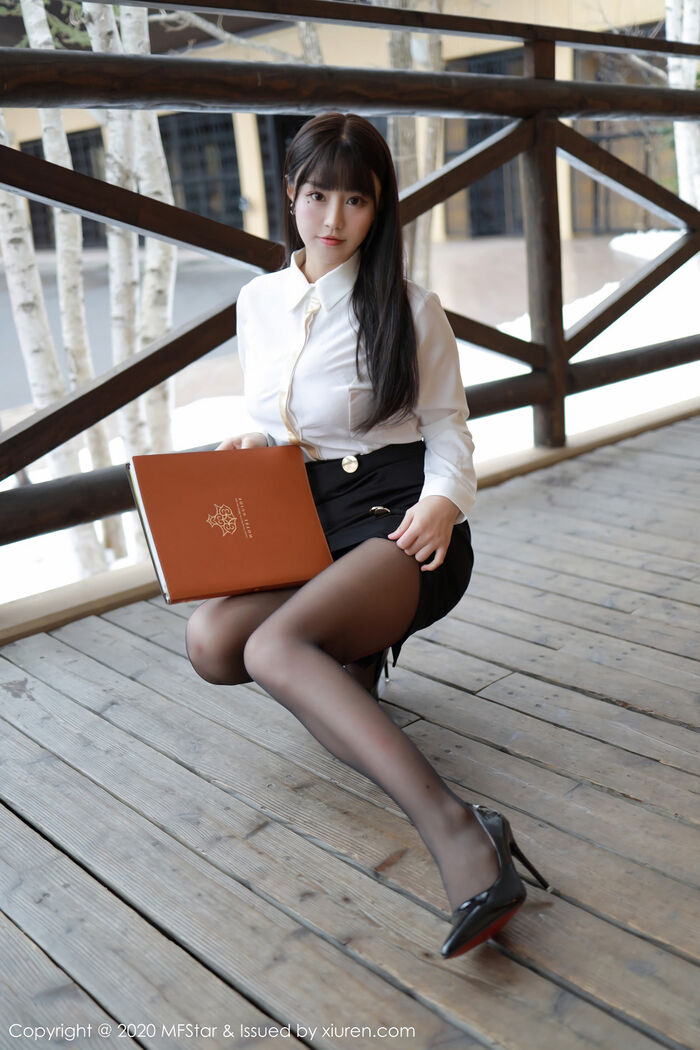 [MFStar Mikoto Academy] Vol.267_嫩模朱可儿Hokkaido Travel Beat Sake Shop 经理主题黑丝uniform诱惑Photo 70P 15th image