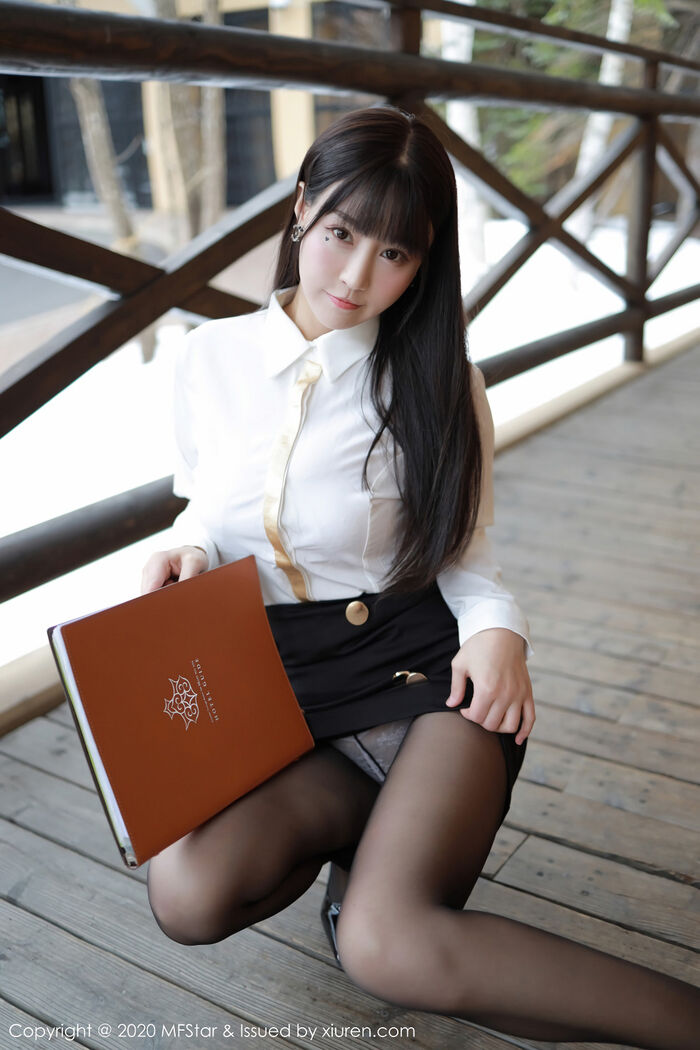 [MFStar Mikoto Academy] Vol.267_嫩模朱可儿Hokkaido Travel Beat Sake Shop 经理主题黑丝uniform诱惑Photo 70P 18th image