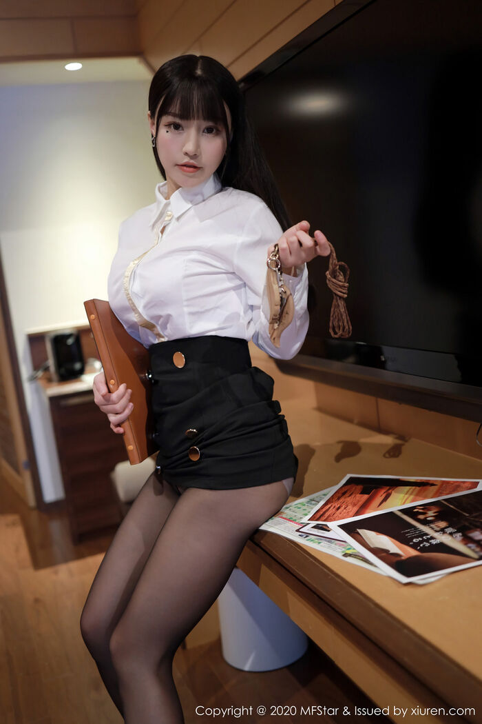 [MFStar Mikoto Academy] Vol.267_嫩模朱可儿Hokkaido Travel Beat Sake Shop 经理主题黑丝uniform诱惑Photo 70P 27th image