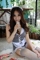 [MFStar Mikoto Academy] Vol.115_嫩模昆熙Quincey Ash 丝吊带女仆装 + 粉红兔女郎诱惑Photo 40P