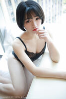 [MFStar Mikoto Academy] Vol.110_嫩模悦爷妖精黑色蕾丝情趣内衣透视秀美milk诱惑Photo 52P